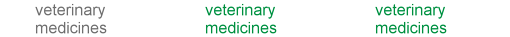 veterinary medicines